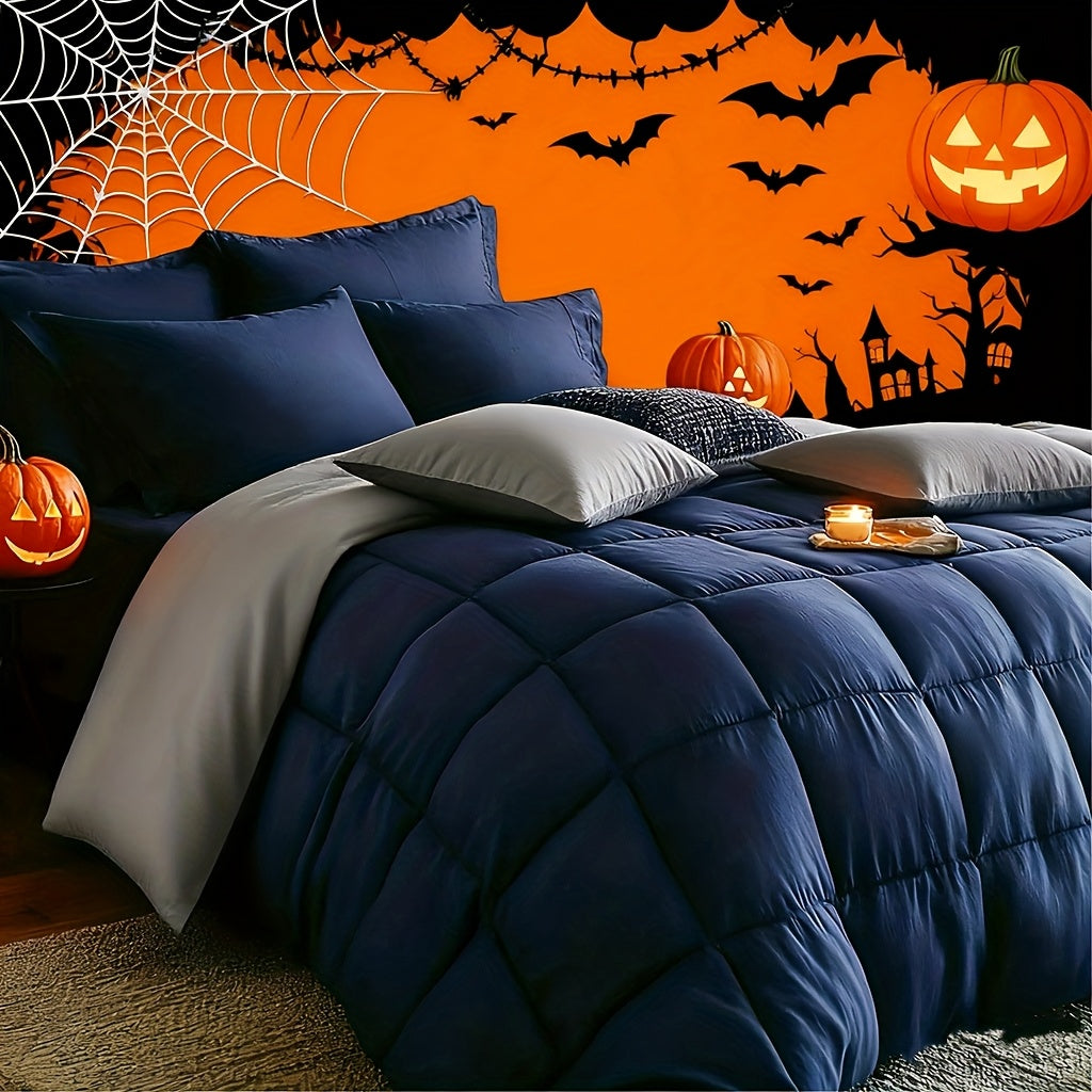 Comforter Set 3pcs 5pcs 7pcs - Extra Thick Warm Bedding Set with Sheet Sets & Pillowshams, Full Queen King Size, Machine Washable, Halloween Themed Kids Room Decor