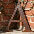 Rustic Metal Letter Wall Decor 12-Inch Tall Slim Iron Alphabet A-Z, Vintage Industrial Wall Art Sign for Home Kitchen Bar Shop, Personalized Name Monogram Holiday Gift for Christmas Thanksgiving – 26 Letters