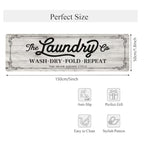 Non-Slip Washable Laundry Room Rug Runner – Rubber Backed Kitchen Mat for Farmhouse, Mudroom, Washroom & Bathroom Decor – Durable Floor Mat Runner