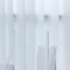 Reusable Glass Straws Set 12pcs with 4 Cleaning Brushes BPA Free Borosilicate Heat Resistant Drinking Straws for Smoothies Coffee Tea Milkshakes - Straight & Bent Glass Straws 8.5 Inch 10mm