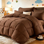 All Season Comforter Set with Pillowcases 2-3 Piece – Soft Fluffy Lightweight Bedding for Kids Dorm Apartment, 29 Colors Including Two-Tone, Twin Queen King Size