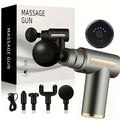 Digital LCD Display Fascia Gun – 6-Speed Silent Electric Percussion Massage Gun with 4 Interchangeable Heads, Long Battery Life, Portable for Sports Fitness Recovery, 4 Colors
