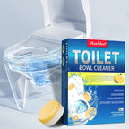 Lemon Toilet Effervescent Cleaning Tablets – Stubborn Stain Remover & Deodorizer, 12pc Cleaning Blocks or 24pc Bubble Tablets