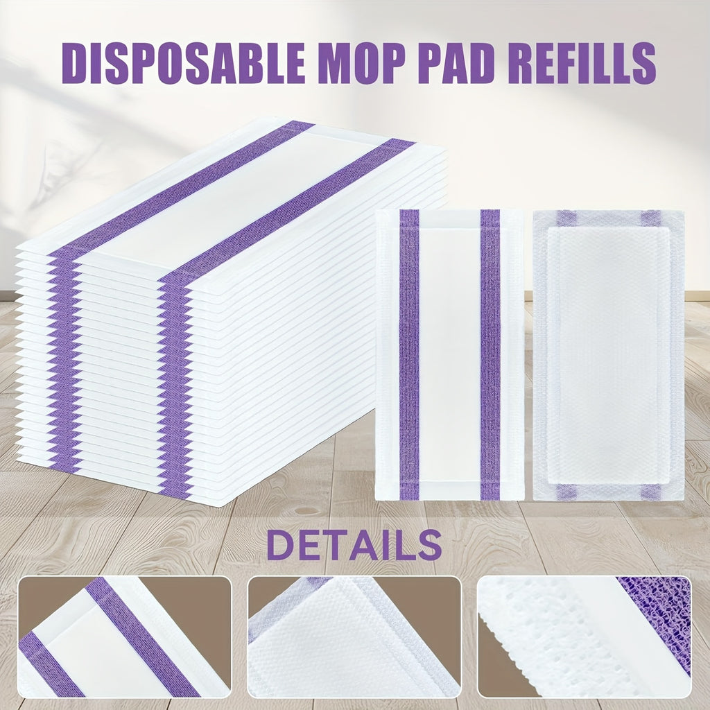 Mop Pad Refills 40 Pack – Dry & Wet Disposable Floor Cleaning Pads Compatible with WetJet & All Mop Models | Multi-Surface