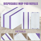 Mop Pad Refills 40 Pack – Dry & Wet Disposable Floor Cleaning Pads Compatible with WetJet & All Mop Models | Multi-Surface