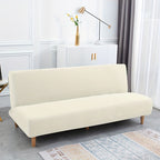 T-Shaped Jacquard Sofa Cover Futon Slipcover - Stretch Couch Cover for Living Room Office L Shaped Sofa Protector M L Size