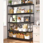 Heavy Duty Metal Wire Shelving Unit with Wheels & Feet – 5-Tier Adjustable Garage Shelf, 2399–2998 LBS Capacity, 55.5"W, for Pantry, Kitchen, Garage, Warehouse & Commercial Storage
