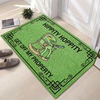 Welcome Mat Green Frog Pattern Indoor Outdoor Doormat – Anti-Slip Backing Edge Locking Entryway Rug for Living Room & Home Decor | Multiple Sizes