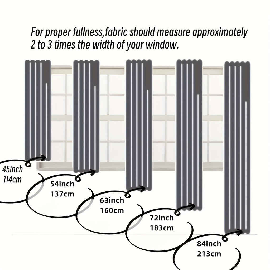 Blackout Curtains Rod Pocket 4-Panel Solid Color Lightweight Matte Drapes | 100% Light Blocking Window Curtains for Bedroom Living Room, 9 Colors 5 Sizes