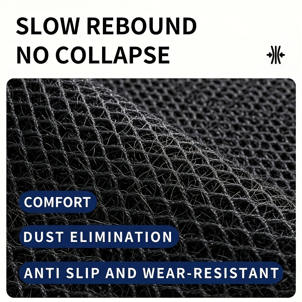 Heavy-Duty All-Weather Scraper Door Mat Non-Slip – Mud & Dirt Scraping Entrance Rug for Entryway, Patio, Garage & High-Traffic Areas, 3 Sizes, Deep Grey & Black
