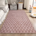 Shaggy Runner Rug Soft Fluffy Area Rug Non-Slip Plush Carpet for Bedroom Hallway Dorm Living Room – Jacquard & Tie-Dye Colors, 2x6 3x5 6x9 8x10 Feet