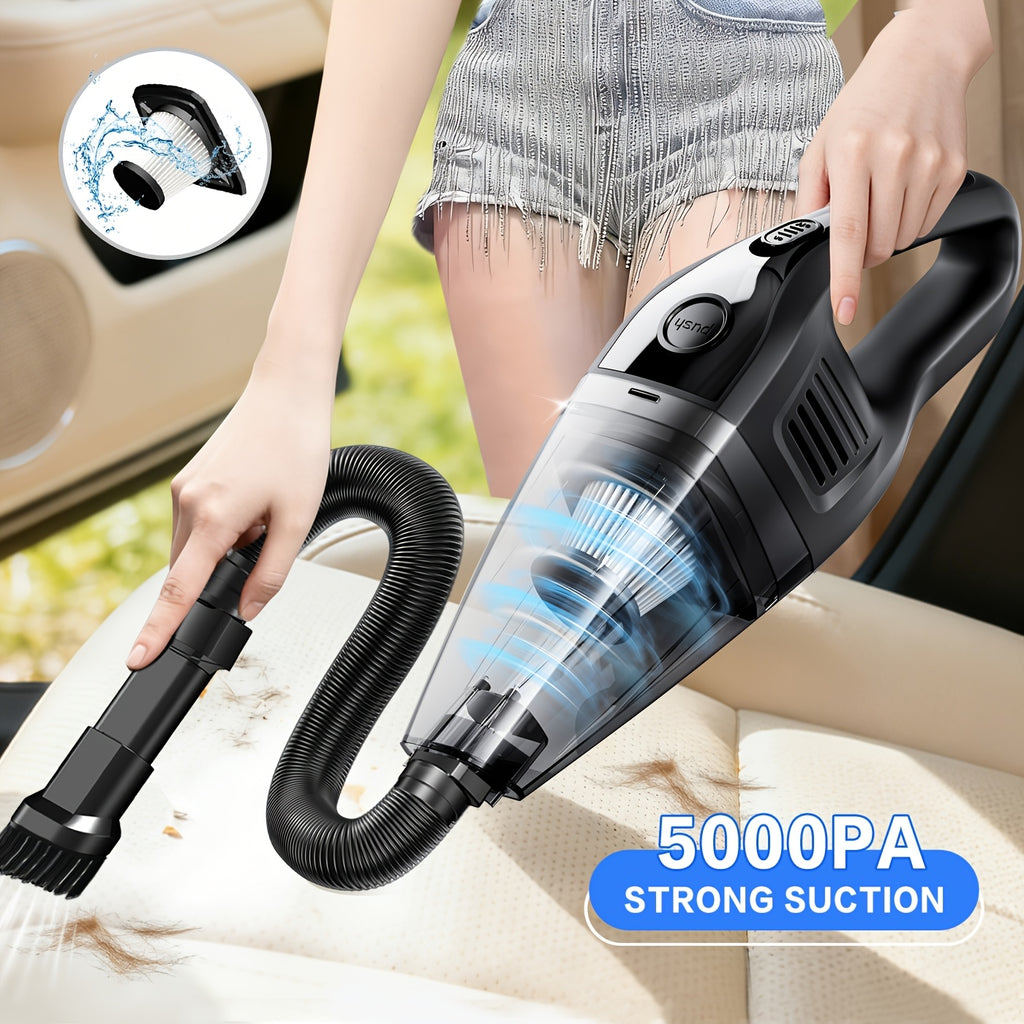 Cordless Handheld Vacuum Cleaner – Lightweight, Powerful Suction, Large Capacity & Rechargeable, Deep Cleaning for Home, Kitchen, Car & Office | 6 Colors
