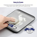 Digital Food Scale 22lb, Kitchen Scale in Grams & Ounces for Cooking, Baking & Weight Loss, Precise Tare Function, Slim Design, Easy to Clean, Perfect for Meal Prep & Coffee