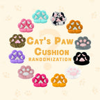 Cat Paw Cushion Jumbo Plush 23.6"x27.6", Oversized Cute Cat Paw Print Pillow with Quilted Cover & Filling for Office Chair, Gaming Chair, Bed & Floor Decor