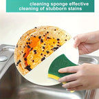 Double-Sided Cleaning Sponges 100 Pack Scratch-Free Super Absorbent Sponge Wipes for Kitchen Bathroom Dishwashing Home Use