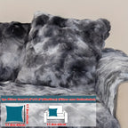 Plush Gradient Velvet Sofa Cover 450-500gsm Super Soft Warm Winter Pet Friendly Non-Slip Machine Washable Modern Style 1 2 3 4 Seater Living Room Couch Protector