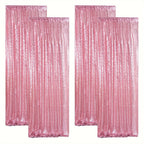 Sequin Backdrop Curtains – Glitter Party & Wedding Background Panels, 2ft×8ft per Panel, 4/6/8 Panel Sets, 29 Colors for Birthday, Stage, Bridal & Event Decor