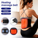 Cordless Electric Heating Waist Massager Belt with LCD Display, 3-in-1 Heating, Massage & Lumbar Support, 3 Adjustable Heat Settings, Back Pain Relief for Men & Women, Great Gift