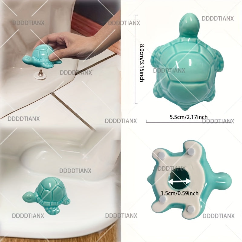 Decorative Toilet Bolt Caps, Rustproof Floor Bolt Covers for Bathroom Decor – Ocean Animal Style, Quick Install, 2 or 4-Piece Sets