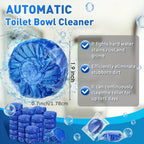Automatic Toilet Bowl Cleaner Tablets 20/40 Pack – Long-Lasting, Deodorizing, Jasmine Scent, Low Odor, Tough Stain Removal, Safe for Plastic
