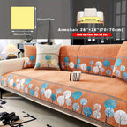 Bohemian Chenille Sofa Cover Tree Embroidery Print Thick Non-Slip Pet Friendly One-Piece Couch Protector Armchair Loveseat 3 4 Seater