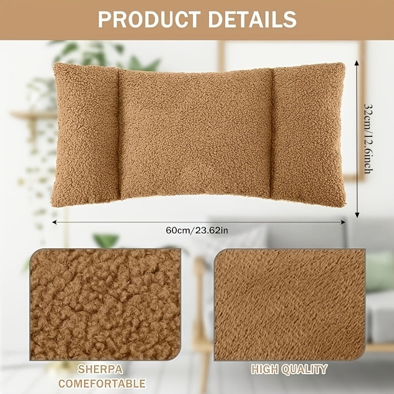 3-Section Adjustable Lumbar Support Pillow for Office Chair Sofa Bed Car Seat Ergonomic Back Cushion Hand Washable 5 Colors