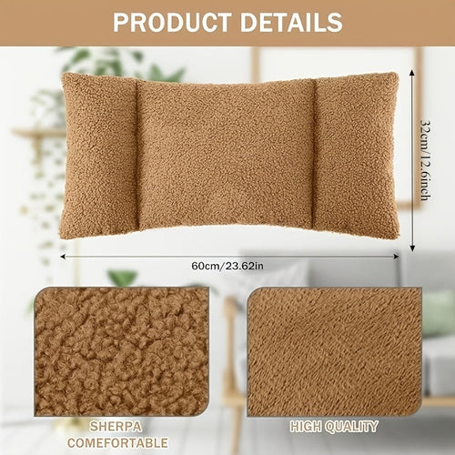 3-Section Adjustable Lumbar Support Pillow for Office Chair Sofa Bed Car Seat Ergonomic Back Cushion Hand Washable 5 Colors