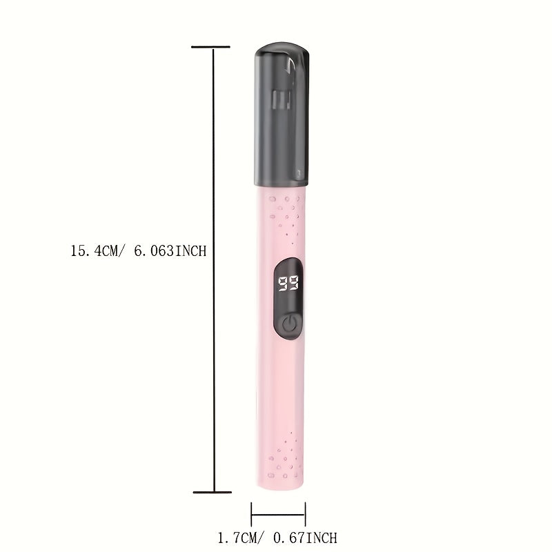 Electric Nose Hair Trimmer USB Rechargeable Unisex - Stainless Steel Painless Trimmer for Nose Ear Eyebrow Hair, Portable Grooming Tool Men Women, Green