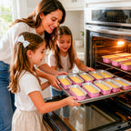 100 Pack Mini Aluminum Foil Cake Pans with Lids and Spoons - 6.8oz Rectangular Baking Pans for Mini Cheesecakes Desserts and Holiday Baking - Disposable Bakeware Set