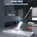 Spray Mop for Floor Cleaning with 5 Replaceable Pads & Reusable Bottle 360-Degree Flexible Dry Wet Mop Long Handle for Hardwood Tile Bedroom Kitchen Bathroom Living Room