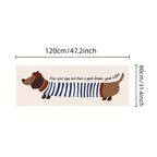 Cute Dachshund Plush Rug – Non-Slip Washable High-Pile Carpet | Pet Lover Gift