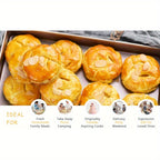 11 Inch Non-Stick Square Baking Pan Carbon Steel Jelly Roll Tray - Oven Baking Sheet for Cake Rolls Cookies Nougat Puff Pastry
