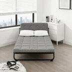 Roll-Up Thin Mattress Topper – Super Soft Foldable Mattress Pad for Twin Full Queen King, Guest Room Dorm Camp Bed RV, Multiple Colors