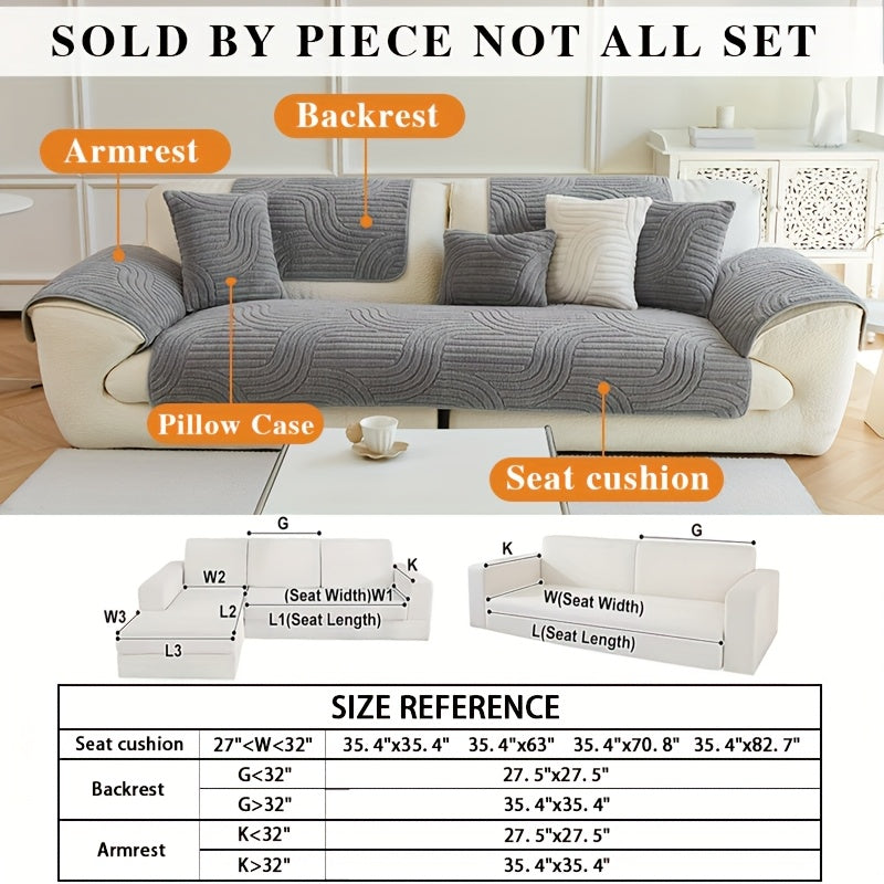 Bohemian Plush Sofa Cushion Cover Christmas Decorative Non-Slip Machine Washable Pet-Friendly All-Season Pillow Cover for Living Room Bedroom Office Home Decor