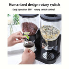 Dry Food & Candy Dispenser with Spoon, Bowl & Lid – 17.5oz Countertop Snack Organizer for Pantry, Oatmeal, Nuts, Granola & Treats