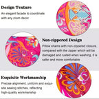 Bohemian Print Quilt Set 2/3pcs - Soft Microfiber Lightweight All-Season Bedding for Double Bed Large and Extra Large Perfect Gift for Valentine's Day Wedding and Girls