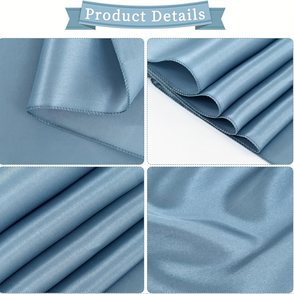 Satin Chair Bow Ribbons 100-Pack – 7×108 Inch Universal Streamer for Wedding Reception Banquet Party Hotel Christmas Decor, 15 Colors