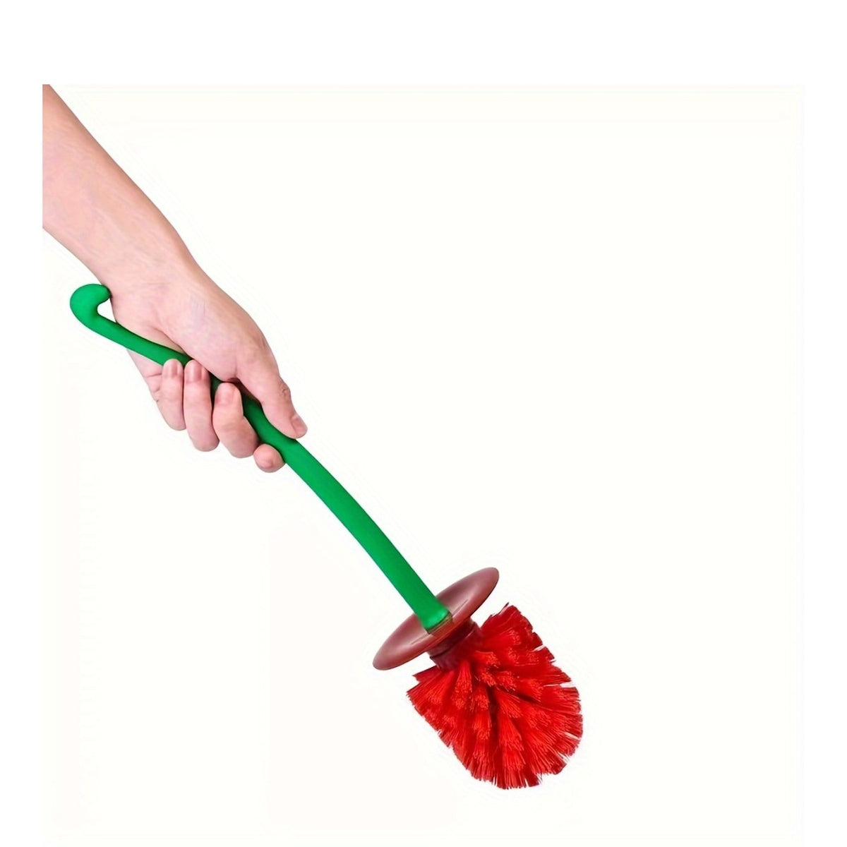 Novelty Cherry Toilet Brush with Holder Set – Creative Fun Bathroom Decor | Cute Toilet Brush & Holder | Red