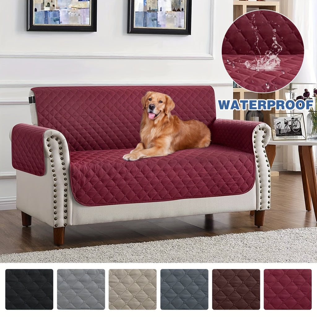 Sofa Cover All Season Stretch Couch Slipcover - Machine Washable, Pet & Dog Friendly, Fits 2/3/4 Seater, Drawstring, Anti-Slip Polyester Furniture Protector for Living Room