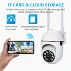 2-Pack 3MP 5GHz WiFi Security Camera Outdoor IP54 Waterproof Night Vision Motion Detection 2-Way Audio Remote App Surveillance Home Business
