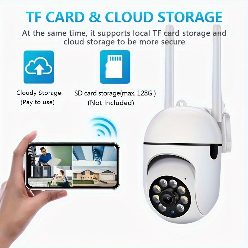 2-Pack 3MP 5GHz WiFi Security Camera Outdoor IP54 Waterproof Night Vision Motion Detection 2-Way Audio Remote App Surveillance Home Business