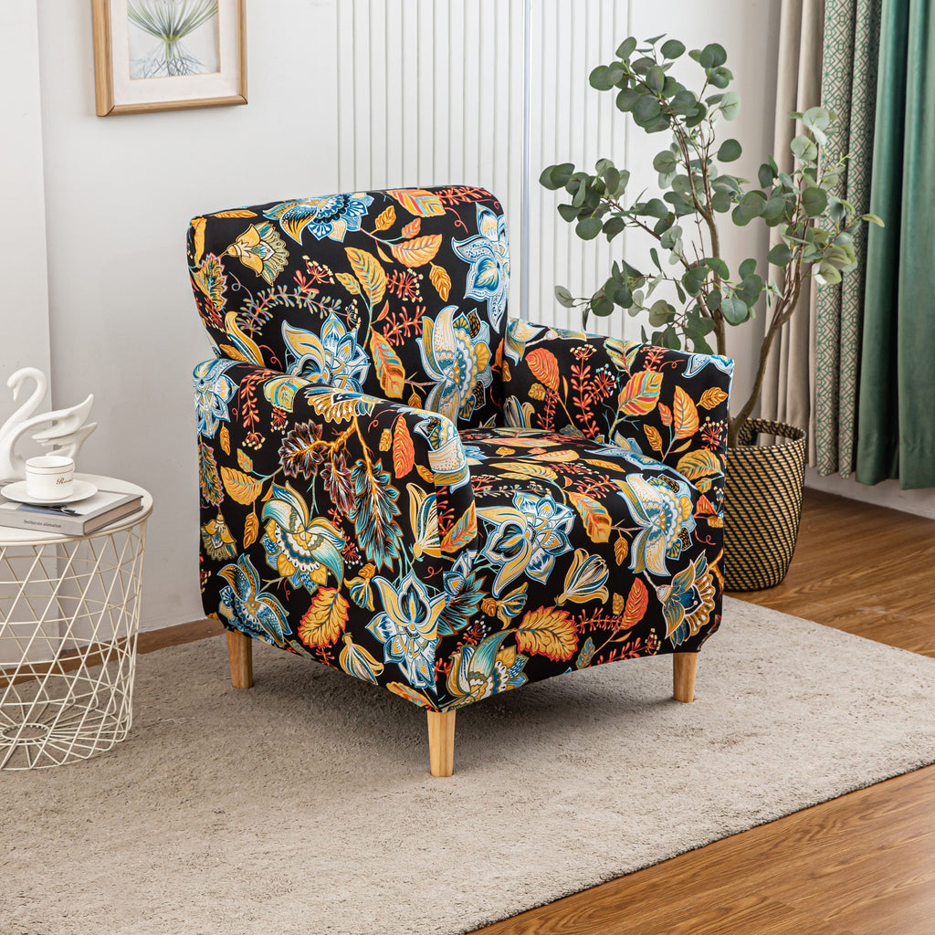 Stretch Armchair Slipcover 1pc - Mid Century Modern Accent Chair Cover with Arms Soft Furniture Protector for Living Room Office Reception Reading Machine Washable