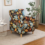 Stretch Armchair Slipcover 1pc - Mid Century Modern Accent Chair Cover with Arms Soft Furniture Protector for Living Room Office Reception Reading Machine Washable