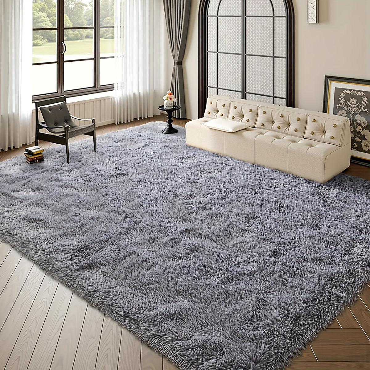 Luxury Soft Fluffy Shag Rug – Machine Washable Non-Slip Shaggy Carpet for Living Room, Bedroom & Home Decor, Multiple Colors & Sizes