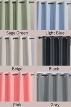 Blackout Door Curtain Single Panel Grommet 39x78 Thermal Insulated Noise Reducing – 100% Light Blocking, 6 Colors, Energy Efficient Window Drape