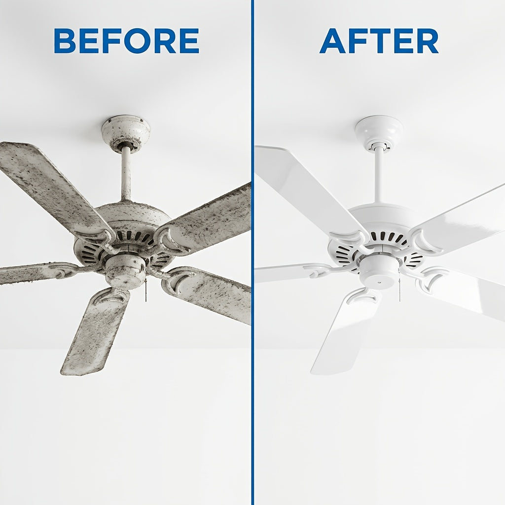 Fan Cleaning Spray Kit with Cleaning Towel 1.69oz – Deep Cleans Blades, Grilles & Motors, Removes Dust, Oil & Grime, Universal for Table, Floor, Ceiling & Tower Fans