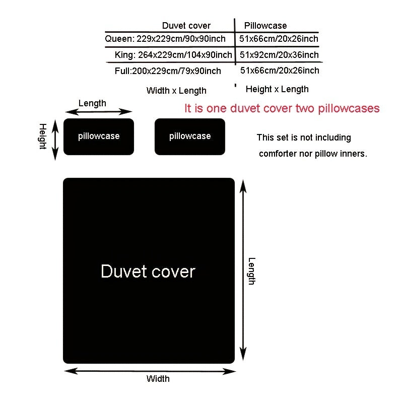 Wedding Duvet Cover Set with Embroidery Pleated Detail – 2 & 3 Piece White Luxury Bedding Set, Twin Full Queen King Sizes, Elegant Bridal Bedroom Décor, No Comforter No Pillow Cores Included