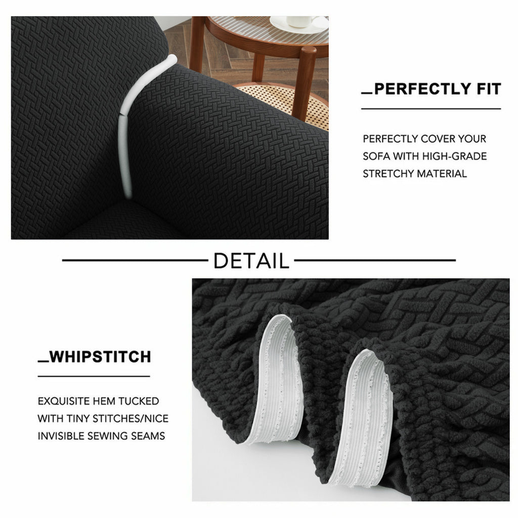 Luxury Spandex Sofa Cover Anti-Slip – Wrinkle-Free Elastic Couch Slipcover, Pet & Scratch-Proof, Machine Washable, All-Season, 7 Colors, 1/2/3 Seater, Living Room Home Decor