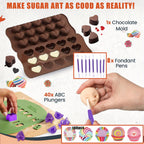 540PCS Cake Decorating Kit with 4 Springform Pans, Rotating Turntable & 55 Icing Tips – Complete Baking Supplies Set with Piping Bags, Fondant Tools & Cupcake Liners for Beginners
