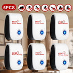 Ultrasonic Pest Control Device 2026 Upgraded Plug-In Repeller for Mosquitoes Mice Cockroaches Ants Spiders Fleas Chemical-Free Indoor Pest Repellent for Home Kitchen Office 4 6 8 Pack